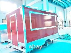 11ft Box Mobile Food Cart Trailer Made to Order Stainless Steel Custom Truck