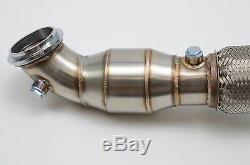 1320 3 13-18 FORD FOCUS ST DOWNPIPE with megaphone 2.0L ECOBOOST CATLESS TURBO