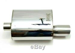 1320 PERF FAB 2.5 inch Stainless steel street High Performance muffler Small