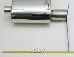 1320 PERF FAB 2.5 inch Stainless steel street High Performance muffler Small