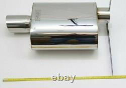 1320 PERF FAB 3 inch Stainless steel street High Performance muffler Small