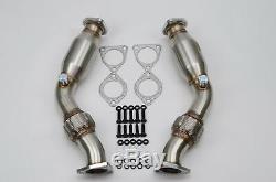 1320 PERF FAB 370Z G37 VQ37HR VQ35HR 350Z test pipes with High flow cat HFC