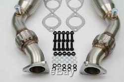 1320 PERF FAB 370Z G37 VQ37HR VQ35HR 350Z test pipes with High flow cat HFC
