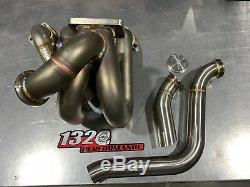 1320 PERFORMANCE B series T3 Top mount turbo manifold Dual WG DUMP BLEMISH SALE