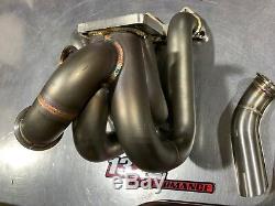 1320 PERFORMANCE B series T3 Top mount turbo manifold Dual WG DUMP BLEMISH SALE