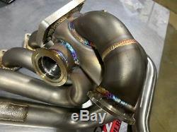 1320 PERFORMANCE B series T3 Top mount turbo manifold Dual WG DUMP BLEMISH SALE