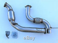 1320 Performance 15-19 Ford Mustang Ecoboost Catted 3 Stainless Downpipe turbo