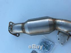 1320 Performance 15-19 Ford Mustang Ecoboost Catted 3 Stainless Downpipe turbo