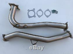 1320 Performance 2015+ WRX Manual downpipe catless dual o2 bung J pipe