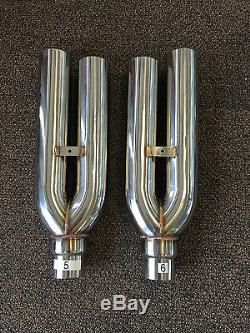 1320 Performance Blastpipes blast pipe exhaust STAINLESS UNIVERSAL MUFFLER V5&V6