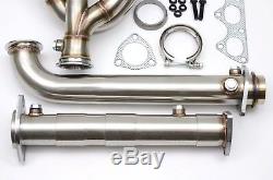 1320 Performance D series UEL header with testpipe D15 D16 D16z6 D16y8 SOHC EG