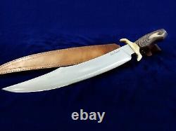19.6 SEO Custom Handmade Stainless Steel Large Hunting Camp Bowie Knife