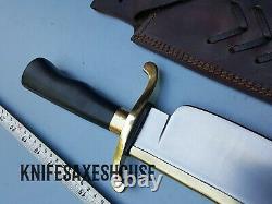 19 Custom HandMade Stainless Steel Alamo Musso Bowie Knife With Leather Sheath