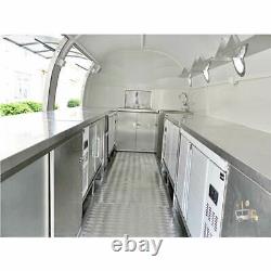 19' Mobile Food Cart Trailer Made to Order Stainless Steel Custom Food Truck