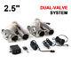 2×2.5 inch 63mm Exhaust Control E-cut Out Dual Valve Electric Y Pipe with Remote