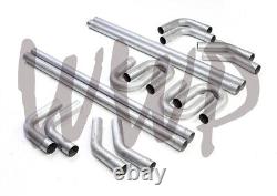 2.25 Stainless Steel DIY Exhaust Tubing Mandrel Bend Pipe Universal U-Fit 45/90