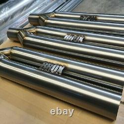 2.5 Blast Pipes By Broxfab twin tip custom stainless steel exhaust