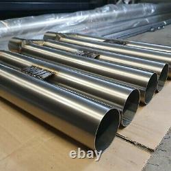 2.5 Blast Pipes By Broxfab twin tip custom stainless steel exhaust