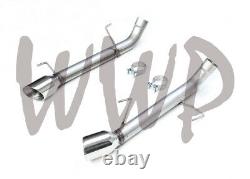 2.5 Dual Axle Back Exhaust Muffler Delete Pipe 05-10 Ford Mustang GT & GT500 V8