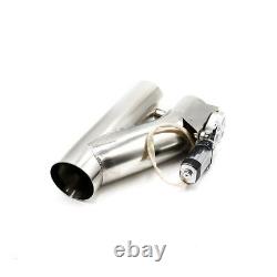 2.5 Electric Exhaust Valve Catback Downpipe Cut System Y-Pipe Wireless Remote