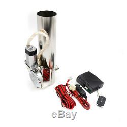 2.5 Inch Electric Exhaust Catback Downpipe Cut Valve System Wireless Remote Kit
