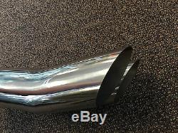 2 PCS of 1320 Performance Blastpipes V1 blast pipe exhaust STAINLESS UNIVERSAL