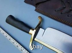 20 Custom Handmade Stainless Steel Alamo Musso Bowie Knife With Leather Sheath