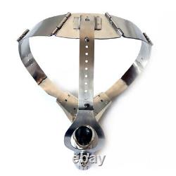 2023 Luxury Custom Design Male Portable Stainless Steel Chastity Belt Lock