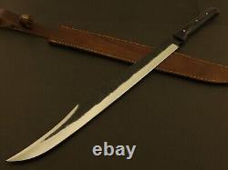 24 Beautiful Custom Handmade Stainless Steel Hunting Sword With Sheath