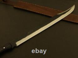 24 Beautiful Custom Handmade Stainless Steel Hunting Sword With Sheath