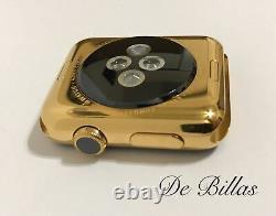24 Karat Gold 42MM Apple Watch Stainless Steel Custom Body Only