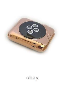 24 Karat Rose Gold 42MM Apple Watch Stainless Steel Custom Body Only