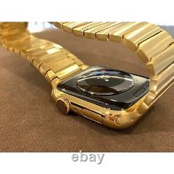 24K Gold Plated Apple Watch 45mm SERIES 7 Link CUSTOM Stainless Steel LTE GPS