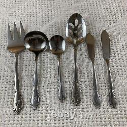 29 Piece Set of Custom Craft Stainless Steel Monogrammed B Flatware