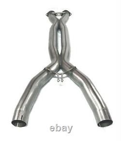 3.0 Double Helix Stainless Steel X-Pipe For 2014-2019 C7 Corvette