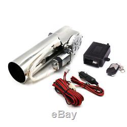 3 76mm Electric Exhaust Valve Catback I-Pipe Cut System Wireless Remote Kit