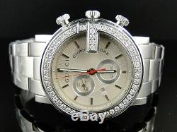 3 Ct New Custom G Watch Mens 1 Row Diamond Gucci Steel Pvd Ya