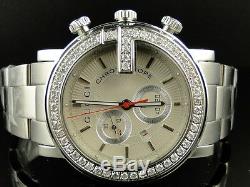 3 Ct New Custom G Watch Mens 1 Row Diamond Gucci Steel Pvd Ya