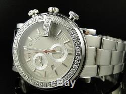 3 Ct New Custom G Watch Mens 1 Row Diamond Gucci Steel Pvd Ya