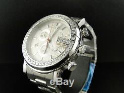 3 Ct New Custom G Watch Mens 1 Row Diamond Gucci Steel Pvd Ya