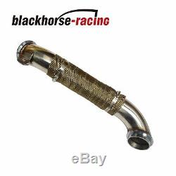 3 Down Pipe For 04.5-10 Chevy Gmc Duramax Diesel 6.6l Lly Lbz LMM Sliver New