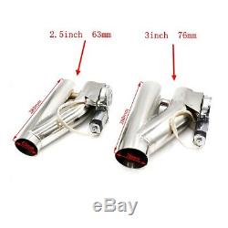 3 Electric Exhaust Valve Catback Downpipe Y-Pipe Cut System Wireless Remote Kit