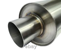 3 Inlet Turn Down Pie Cut Dolphin Muffler Stainless Steel Weld On Universal 304