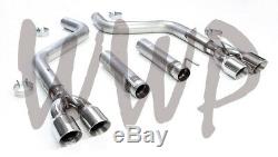 3Axle Back Exhaust Muffler Delete Kit For 15-19 Dodge Challenger 5.7L/6.2L/6.4L