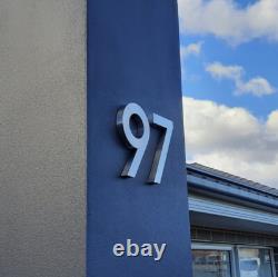3D Illuminated Steel House Number Custom Made Laser Cut Stainless Steel