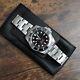 40mm No Date Black Custom Sub Style Mod Watch with Seiko NH35 Automatic Movement