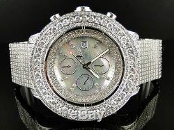 42 Ct Mens Brand New Breitling Super Avenger Diamond Watch Custom Fully Iced