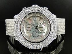 42 Ct Mens Brand New Breitling Super Avenger Diamond Watch Custom Fully Iced