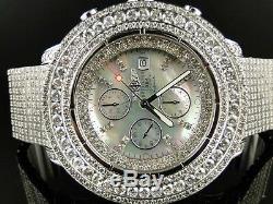 42 Ct Mens Brand New Breitling Super Avenger Diamond Watch Custom Fully Iced