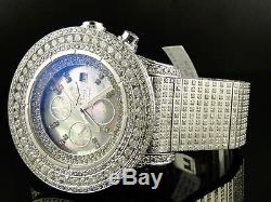 42 Ct Mens Brand New Breitling Super Avenger Diamond Watch Custom Fully Iced